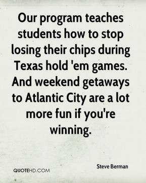 program teaches students how to stop losing their chips during Texas ...