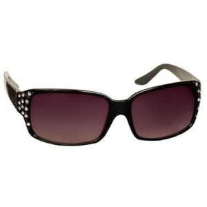 ... Rhinestone Fashion Side Logo Crystal Ladies Sunglasses UV Protect