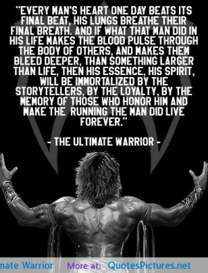 on his from the ultimate warrior from the ultimate warrior