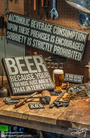 Box Signs! Decor for the Man Cave.