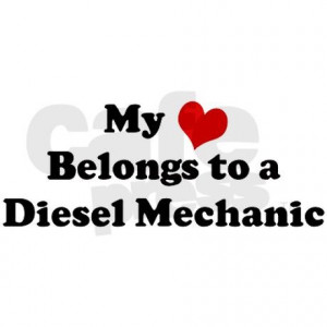 Heart Belongs: Diesel Mechani Bumper Bumper Sticker on