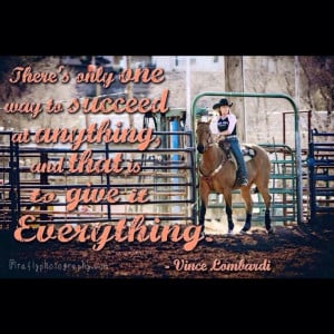Barrel racing quote with Tilly Jenski