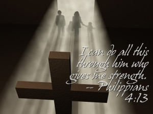 Philippians 4:13 – He Gives Me Strength Papel de Parede Imagem