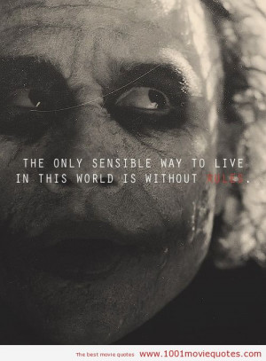 The Joker Smile Quote The dark knight (2008) - quote