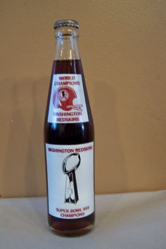 ... Cola Unopened Bottle Washington Redskins Super Bowl XVII Champions