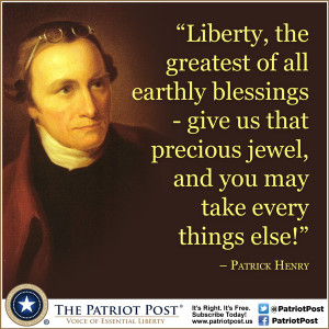 Quote: Patrick Henry on Liberty