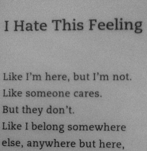 Hate the feeling