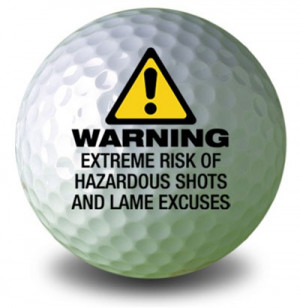 WARNING Golf Ball
