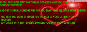god saved you for someone special Quote cover