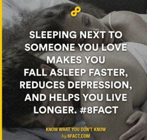 Sleeping Next to Someone You Love...