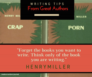 ... writing tips from famous authors that may be of help to writers