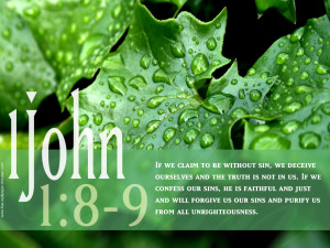 Bible Verse On Faith 1 John 1:8-91 Scripture HD Wallpaper