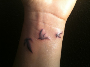 Small Bird Ankle Tattoos For Women Little birds tattoo design for