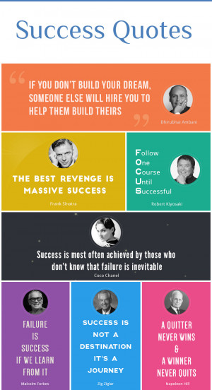 Success Quotes Infographic