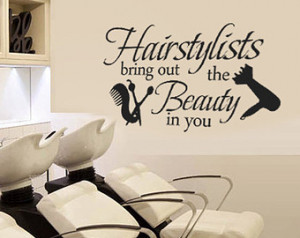 ... bring beauty vinyl wall quotes lettering hairstylists bring beauty
