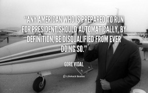 ... automatically, by definition, be disqualified from ever doing so