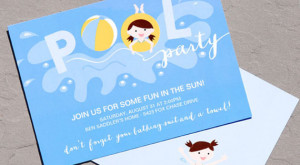 Pool Party - Summer Splash - 5x7 Printable Invitation - Summer Kids ...