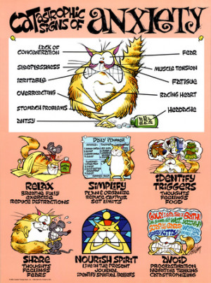 Catastrophic Signs of Anxiety Motivational Poster Art Print