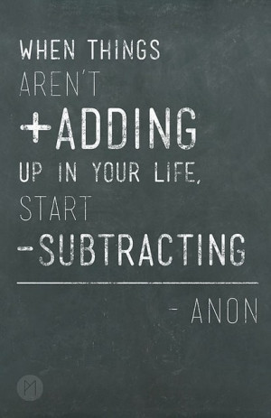 Addition by subtraction