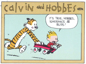 ignorance is bliss