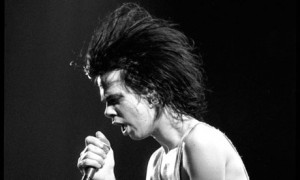 Nick Cave onstage with The Birthday Party, 1981. Photograph: David ...