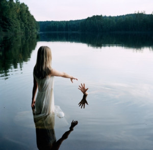 art, drowning, girl, hands, help, lady in the lake, photo, sea, spooky ...