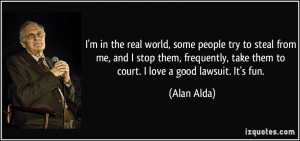 in the real world, some people try to steal from me, and I stop ...