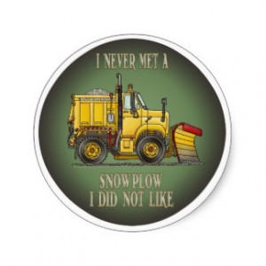 Snow Plow Stickers