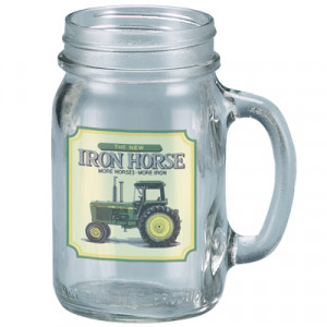 John Deere Famous Quote Drinking Jar