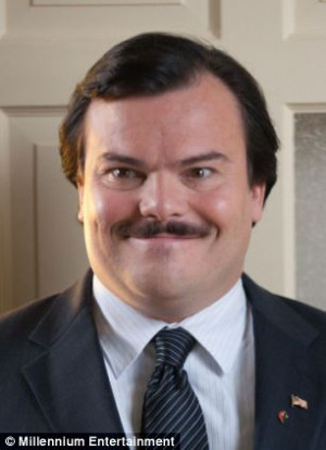 ... upset over the portrayal of Bernie Tiede, left, by Jack Black, right