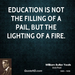 William Butler Yeats Education Quotes