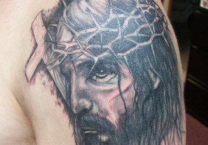 JESUS CARRYING THE CROSS TATTOOS image gallery