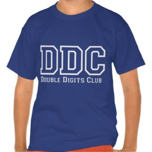 DDC DOUBLE DIGITS CLUB 10 BIRTHDAY Tee. For the varsity feel we ...