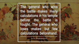 Famous War Quotes And Sayings Wins the battle makes many
