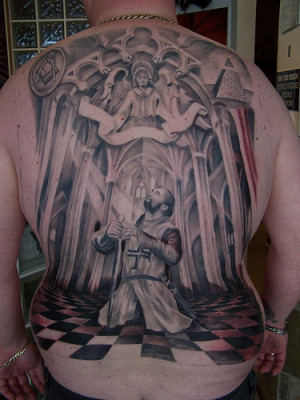 Custom Knight Templar Tattoo The Owner By Miguel Angel picture