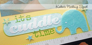 Baby Boy Scrapbook Pages: Visiting the Grandparents