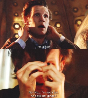 cute, doctor who, funny, ginger, girl, hair, love, quote