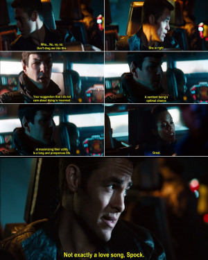 Spock And Kirk Into Darkness Quotes Star trek into darkness quote-1 ...