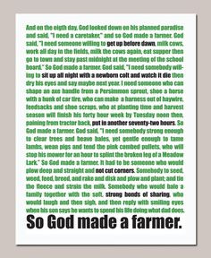 So god made a farmer Sign Primitive Typography subway sign