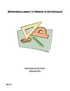 Mathematics and the Holocaust. High 5 Achievers has a lesson plan ...