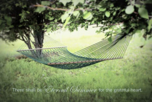 Summer Hammock Under the Apple Tree with Quote. Fine Art Photography ...