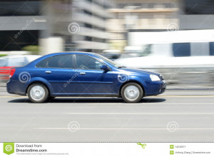 Speeding Car Canr The...