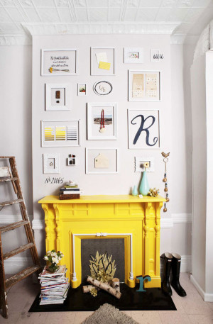 Fake Fireplace : This one might be the winner! We love the styling ...