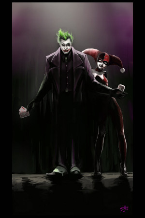 The Joker Wallpaper: The Joker And Harley Quinn