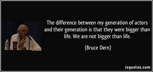 More Bruce Dern Quotes