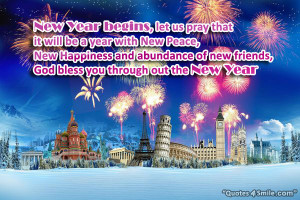 new year begins let us pray that it will be a year with new peace new ...