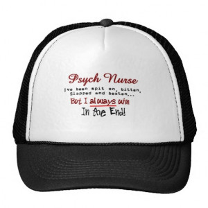 Psych Nurse Hilarious sayings Gifts Mesh Hats