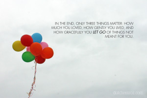Only three things matter..