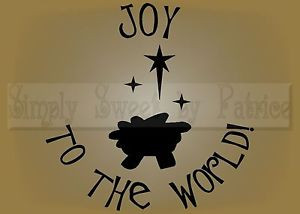 JOY-TO-THE-WORLD-CHRISTMAS-Vinyl-Wall-Saying-Lettering-Quote-Art-Decor ...