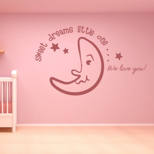Sweet Dreams Little One We Love You Wall Quote Transfers